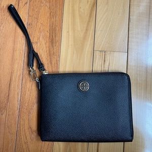 Tory Burch black wristlet wallet